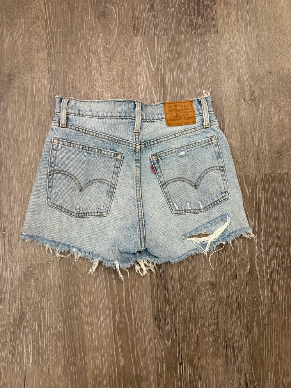 Levi's Light Blue Denim Cutoff Shorts - Women's